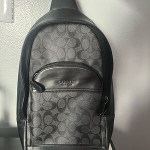 Coach Black and Gray Sling Bag